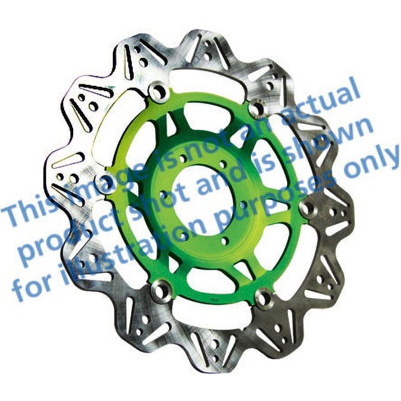 VR4166GRN Veeシリーズ Sport バイク ブレーキディスク(グリーンハブ)フロント右側用 1個 EBC Brakes (イービーシーブレーキ) 【通販モノタロウ】