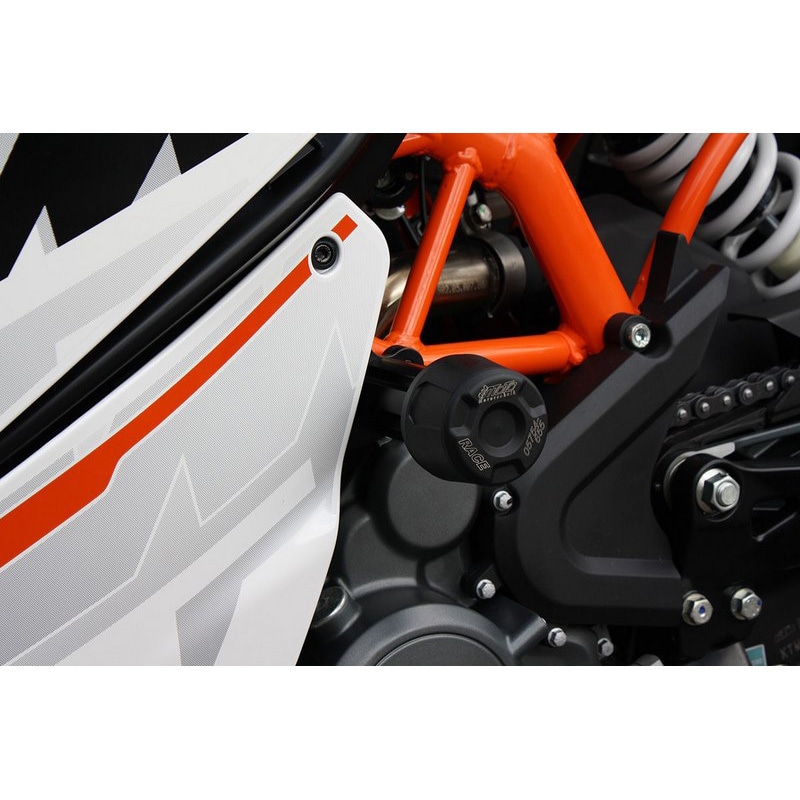 4060275-KM8-DS-SH-BLACK クラッシュパッドセット KTM RC 390 (2015-2021) GSG Mototechnik  ブラック色 4060275-KM8-DS-SH-BLACK - 【通販モノタロウ】