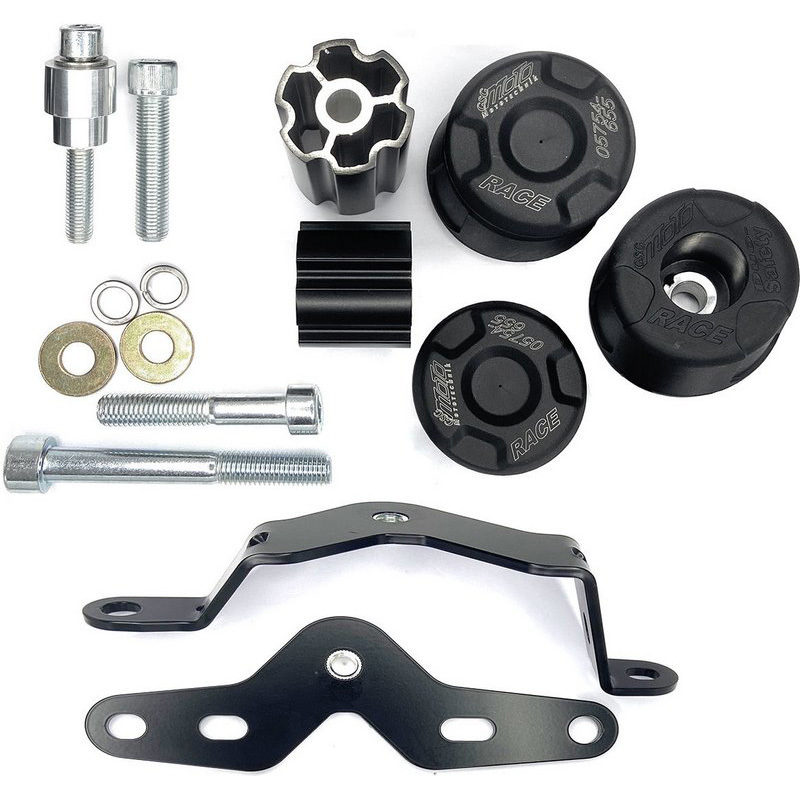 75490-K25-SH-WHITE クラッシュパッドセット マウンティングプレート ブラックアノダイズド Kawasaki ZX-10R (2004-2005) キャリアプレートマウント 1個 GSG Mototechnik (GSGモトテクニック) 【通販モノタロウ】