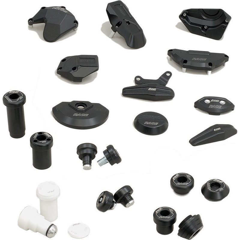 H37-EP-55442-RIGHT-BLACK リプレイスメントパッド 右側 (クラッシュパッドセット適合品番: 49490-H26-DS) GSG Mototechnik (GSGモトテクニック) ブラック色   H37-EP-55442-RIGHT-BLACK