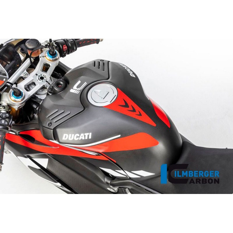 TAV.159.D4RAM.K カーボンパーツ タンクフェアリング + クラッシュパッド マット Panigale V4 Racing 1個 ILMBERGER (イルムバーガーカーボンパーツ) 【通販モノタロウ】