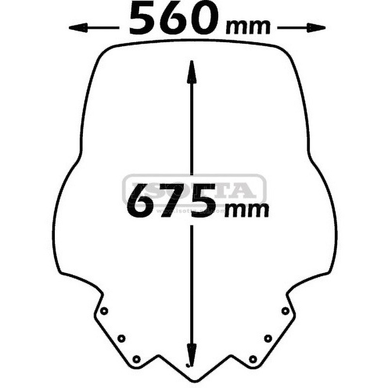 sc2767 ミディアム プロテクション ウィンドシールド. フィッティングキット付属 1個 ISOTTA (イソッタ) 【通販モノタロウ】