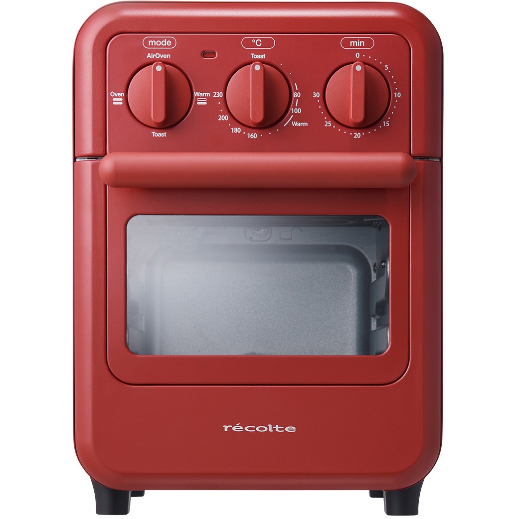 RFT-1 (R) エアーオーブントースター recolte(レコルト) レッド色