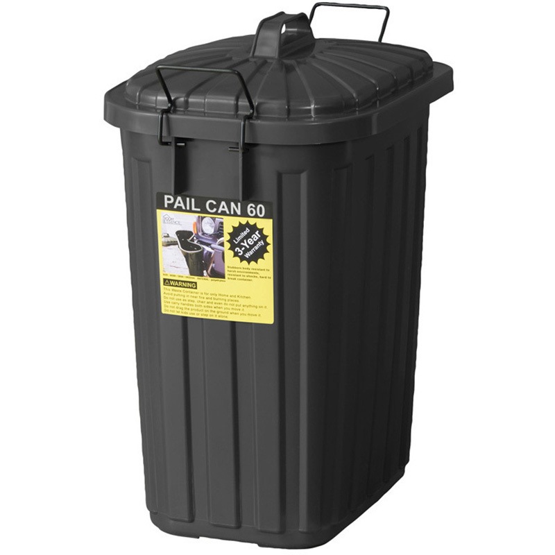 LFS-937BK ペールカン60L 東谷 角形 かぶせ式 ブラック色   LFS-937BK