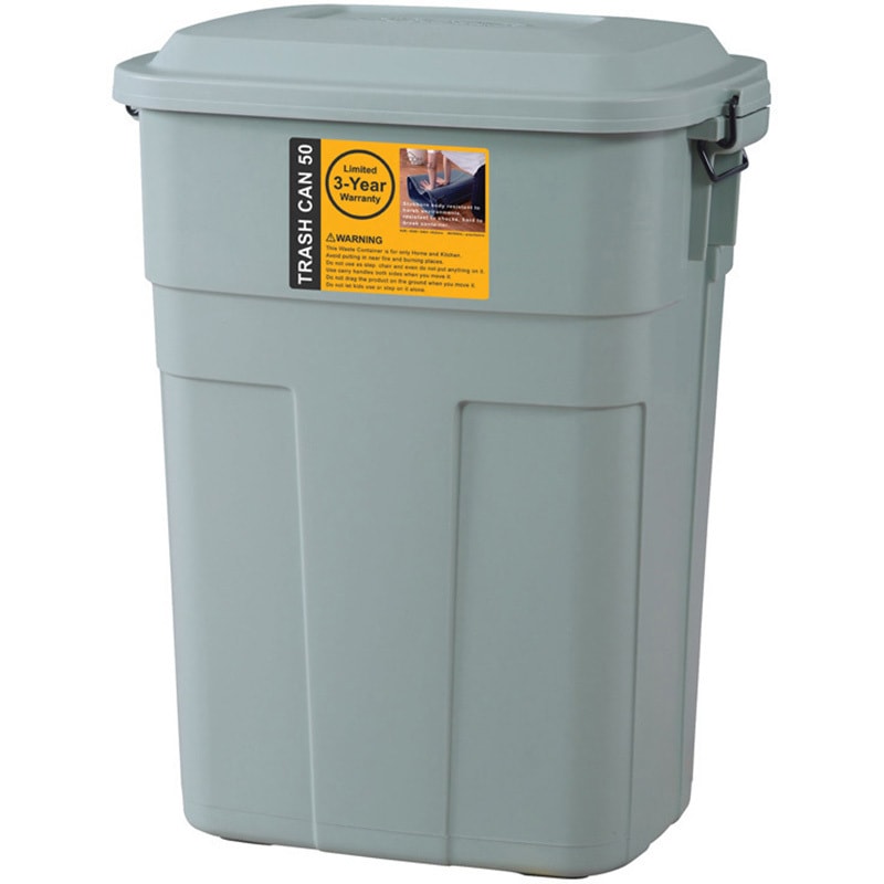 LFS-936GR トラッシュカン50L 東谷 丸形 かぶせ式 グリーン色   LFS-936GR