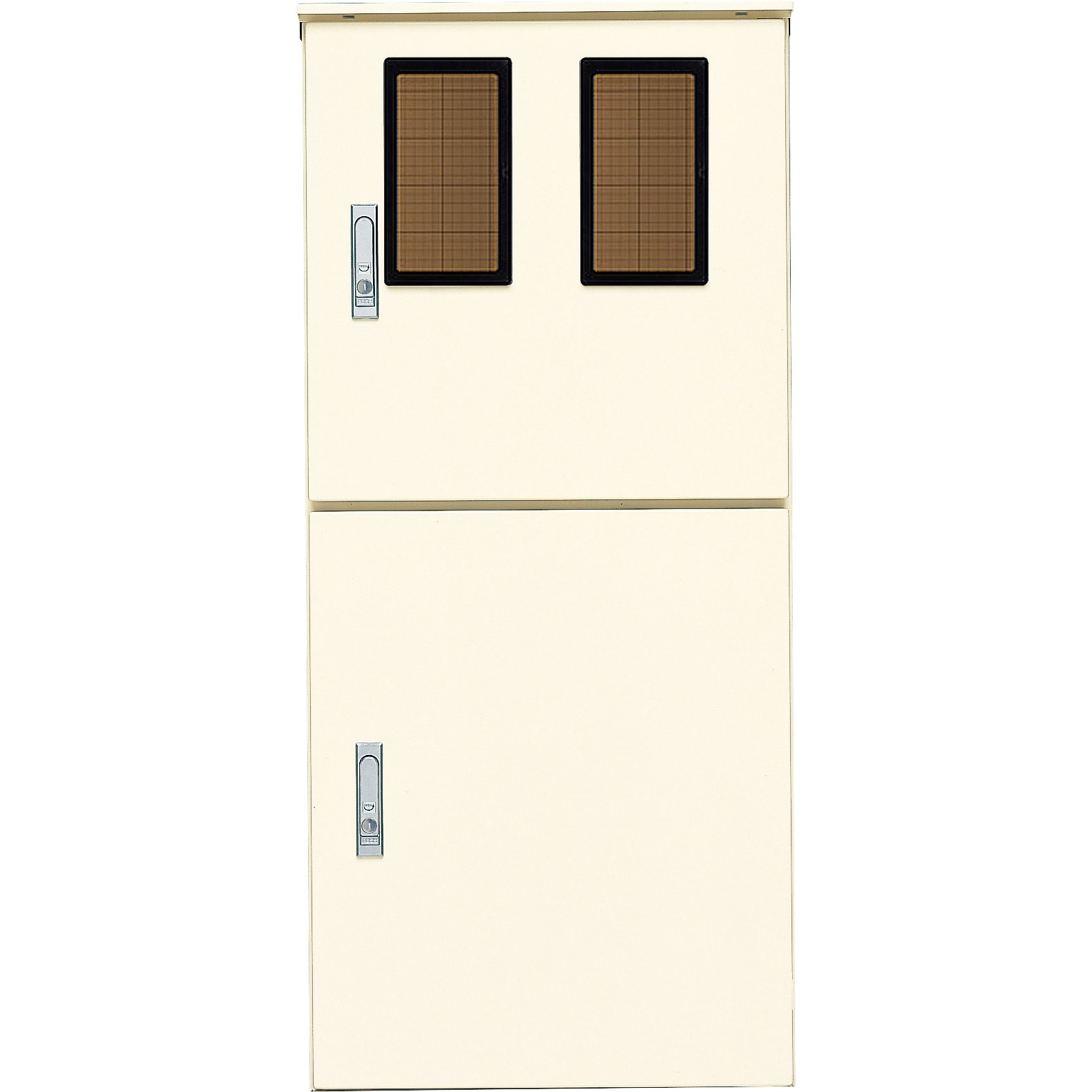 BOP7256VW 引込開閉器盤用キャビネット2扉2窓屋根付 1面 BOP7256VW 引込開閉器盤用キャビネット2扉2窓屋根付 1面
