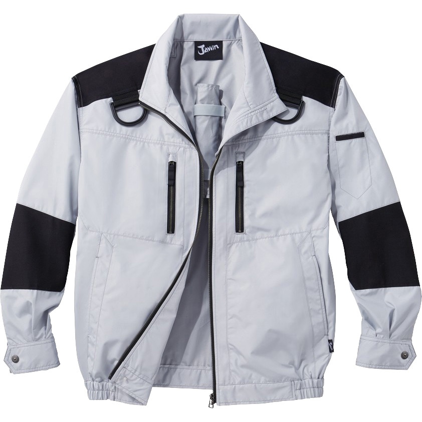 54080 空調服長袖ブルゾン 54080 (服のみ) 自重堂 シルバー色 サイズ5L
