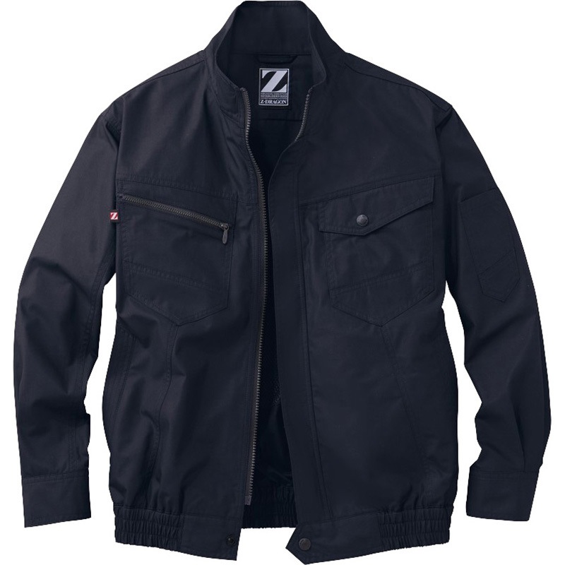 74020 空調服長袖ブルゾン 74020 (服のみ) 自重堂 シックブラック色 サイズ5L