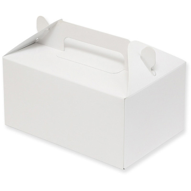 中 4~5個用 手提ケーキ箱 SWAN 寸法120×180×90+50mm 1パック(25