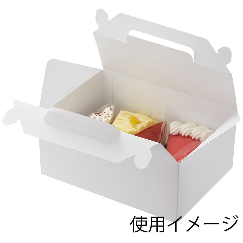 【未開封】テイクアウトキャリー　手付き　ケーキ箱 未開封】テイクアウトキャリー手付きケーキ箱