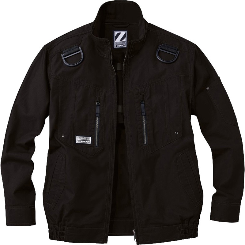 74110 空調服長袖ブルゾン 74110 (服のみ) 自重堂 ブラック色 サイズEL