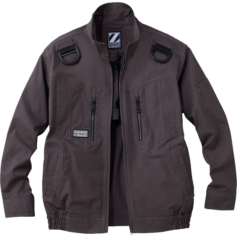 74110 空調服長袖ブルゾン 74110 (服のみ) 自重堂 スチールグレー色 サイズS