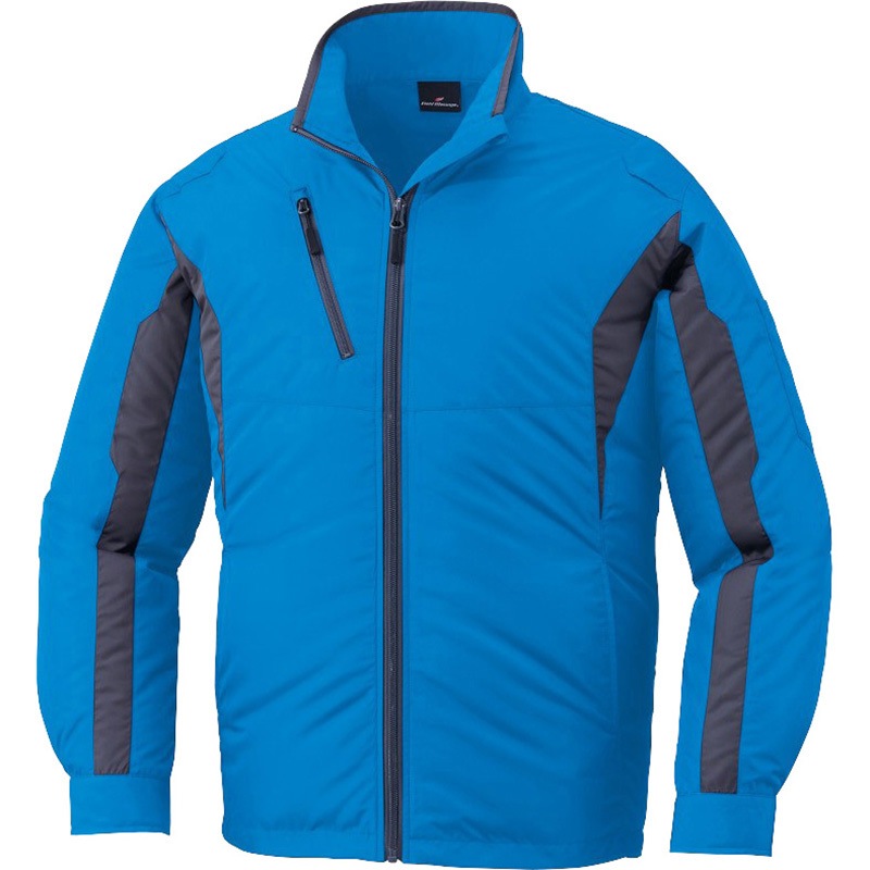 87060 空調服長袖ジャケット 87060 (服のみ) 自重堂 ポリエステル100% ライトブルー色 サイズM