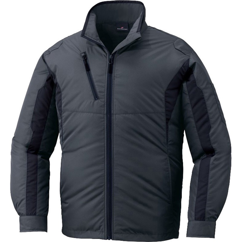 87060 空調服長袖ジャケット 87060 (服のみ) 自重堂 ポリエステル100% チャコールグレー色 サイズL