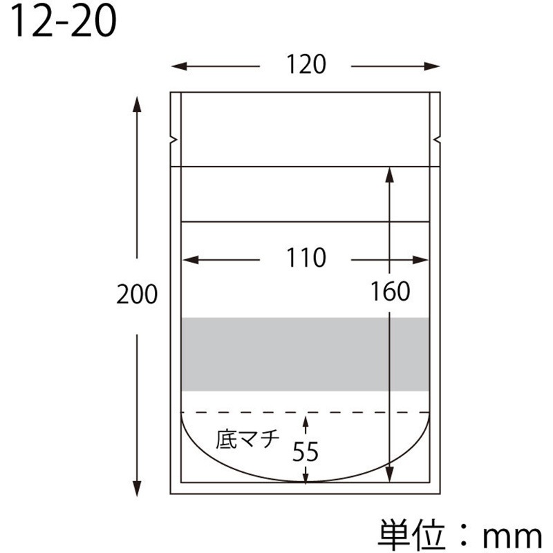 BP12-20 チャックスタンド袋 HEIKO クラフト色 - 【通販モノタロウ】