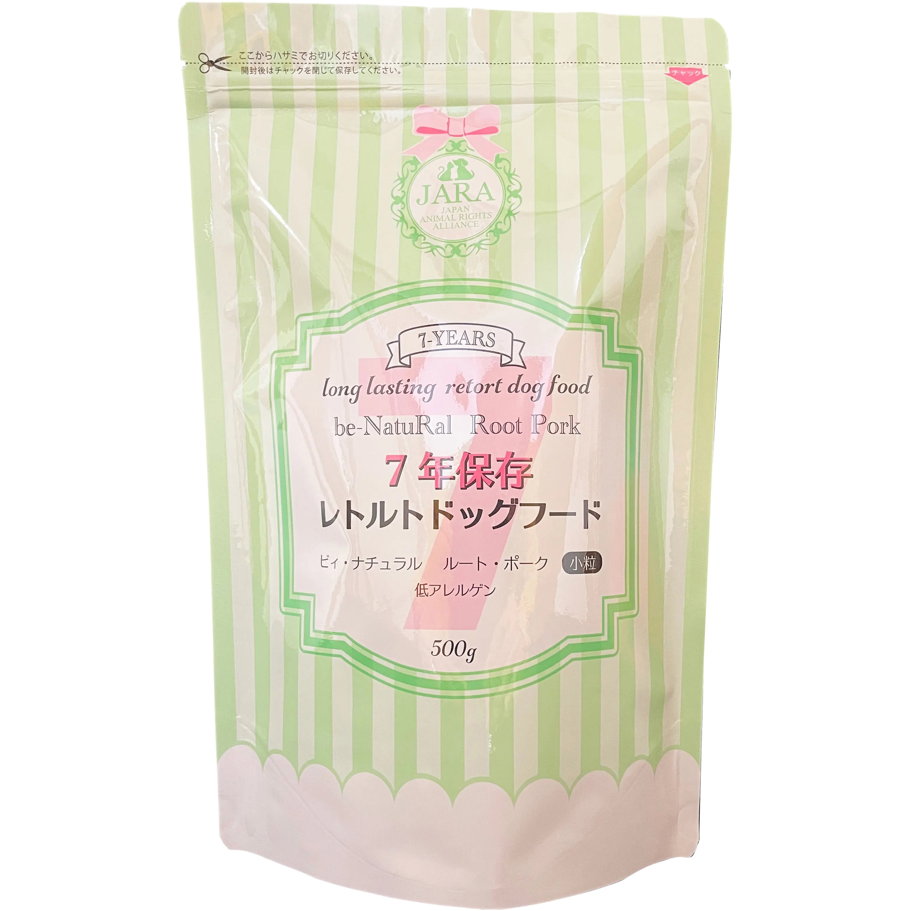 07RD01 7年保存 レトルト加工ドッグフード JARA 1箱(500g×20個) 07RD01