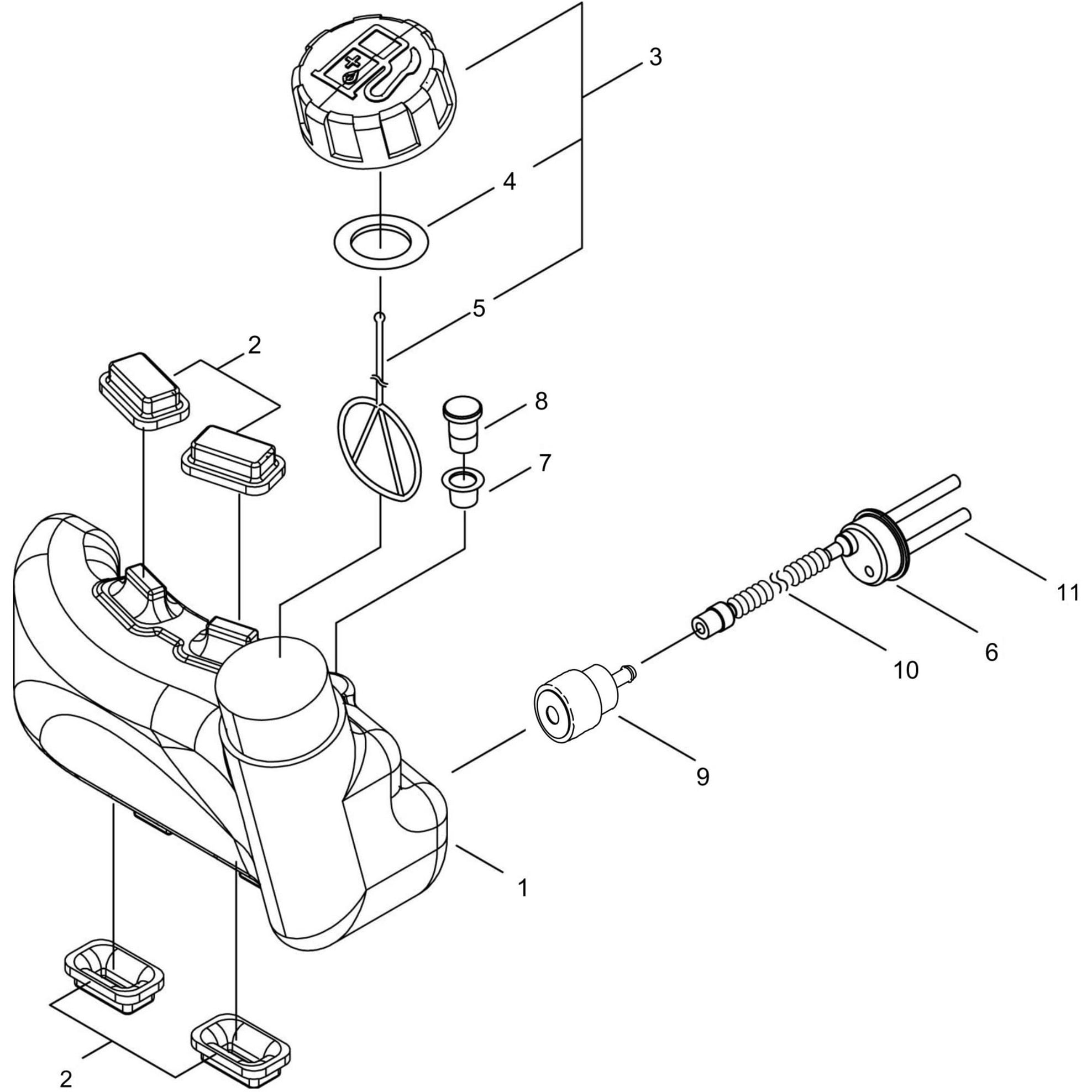 132010-02161 燃料タンク部品HT2210S-750HB 1個 新ダイワ 【通販