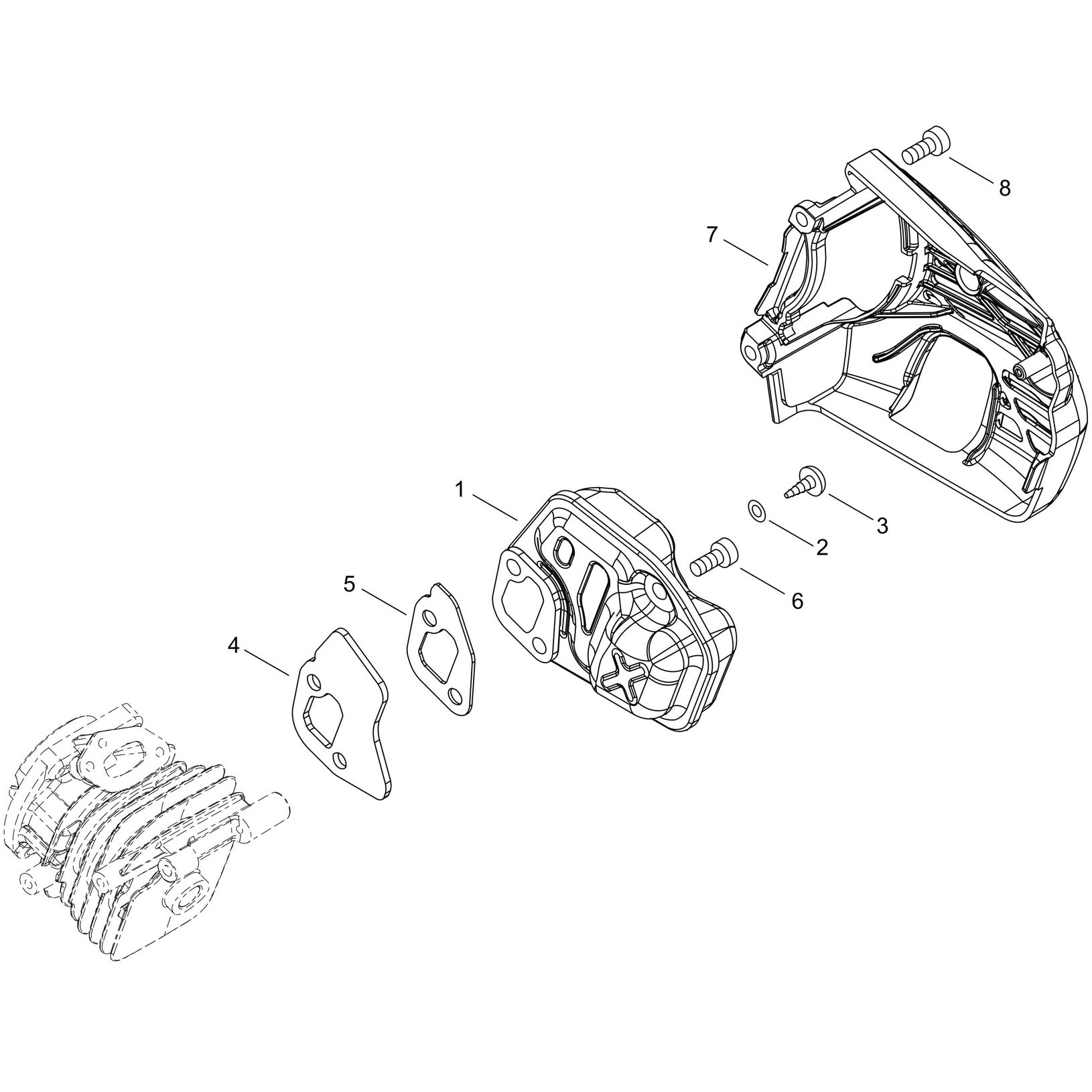 A030-000851 マフラ部品E2025TS 新ダイワ エキゾースト マフラ ASY   A030-000851
