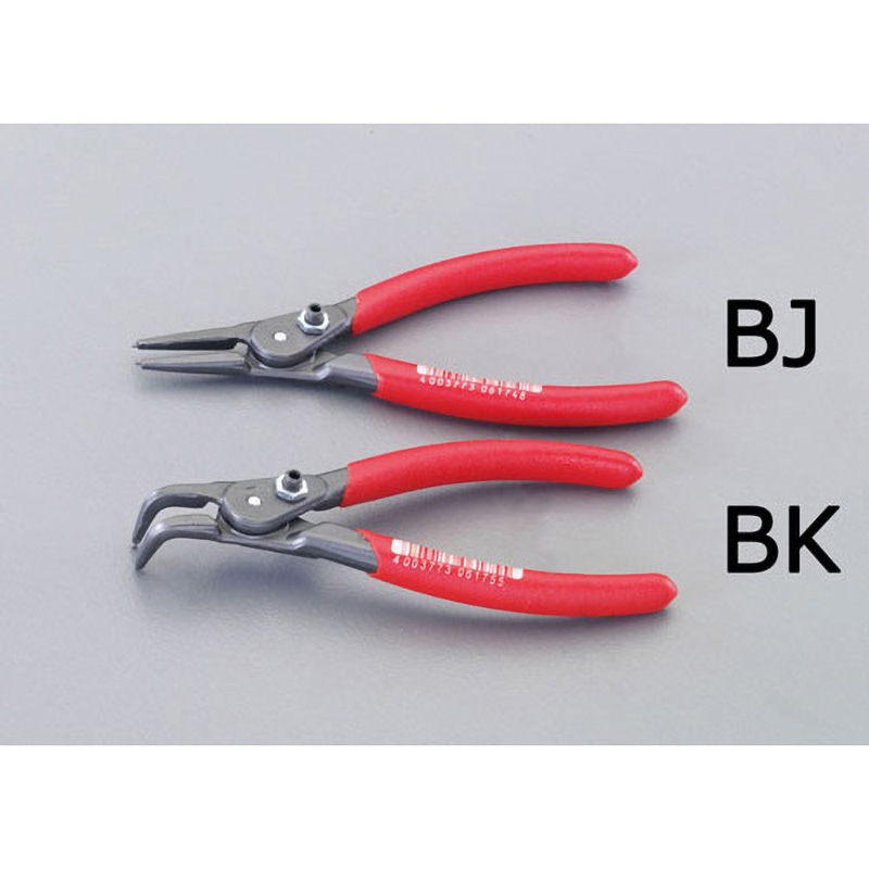 EA590BJ-11 10-25mm軸用スナップリングプライヤー(ストッパー付) エスコ リング径10/25mm  EA590BJ-11