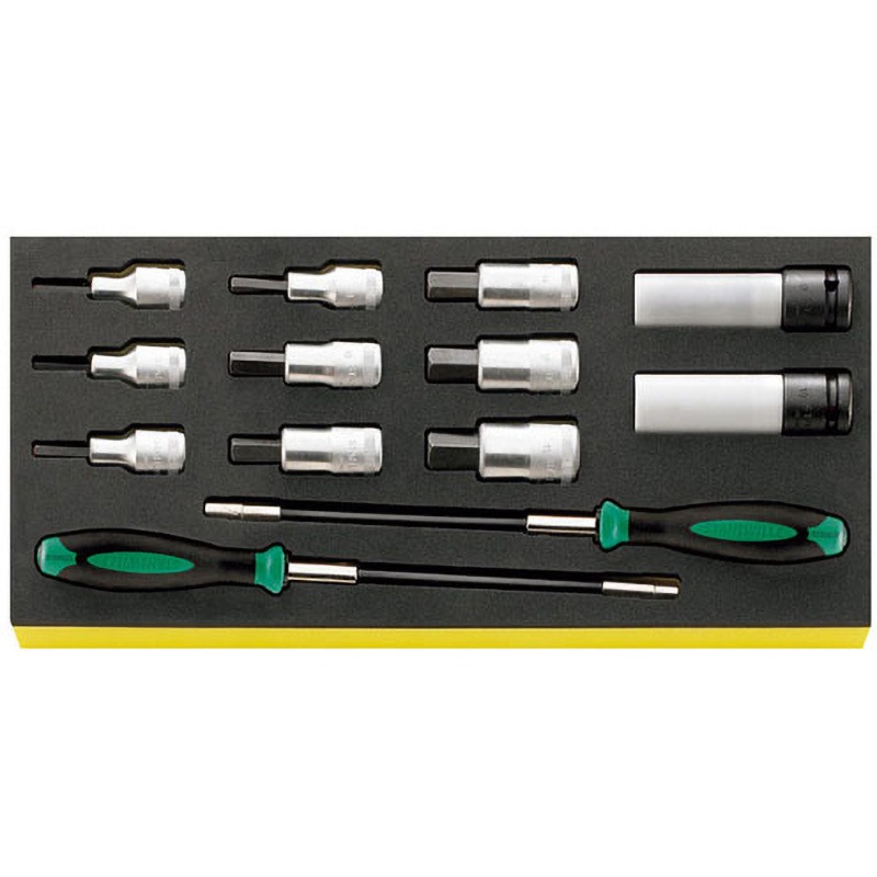 EA612TA-27 1/2”sq[Hex]ビットソケットセット エスコ 13点