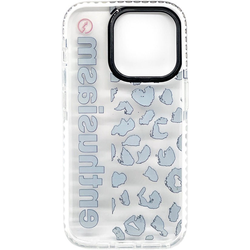 AC-P22P-DE2 iPhone14用 耐衝撃 デザインクリア背面ケース(DE2柄