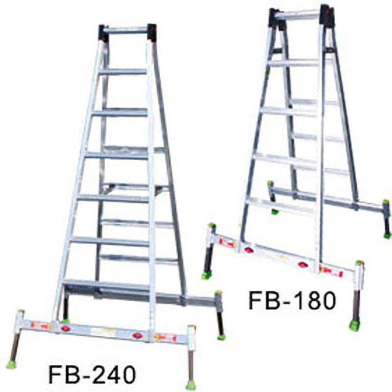 EA903FB-210 脚立(アウトリガー一体型) エスコ アルミ合金製