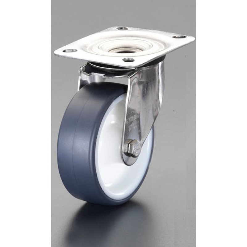 EA986LD-150A 150mmキャスター(自在金具・ステンレス製) エスコ ウレタン車輪 許容荷重294daN