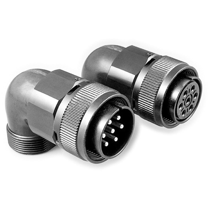 JL04V-8A18-10PE-EBH-RK 丸型コネクタ JAE(日本航空電子工業) ライトアングルプラグ 23A 極数4 はんだ付け  1箱(5個) JL04V-8A18-10PE-EBH-RK