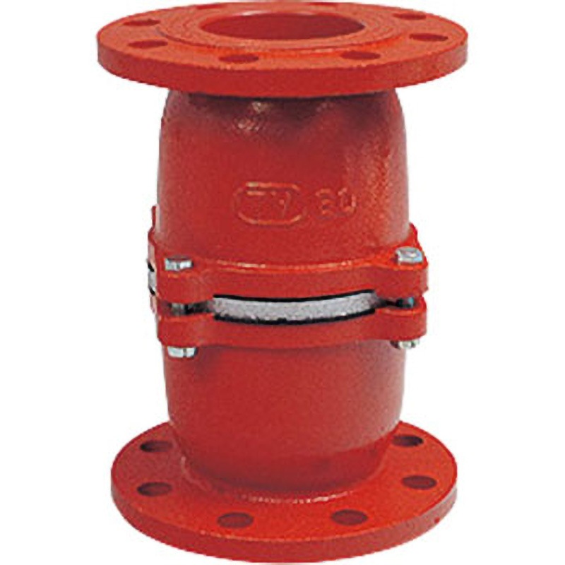 12 オール鋳鉄製 片開式フートバルブ 中間フート 10Kフランジ型 大阪継手バルブ 100A