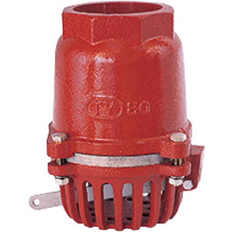 35 鋳鉄製 要部ステンレスフートバルブ 先端フート 捻込型 レバー付 大阪継手バルブ ねじ込み形 40A