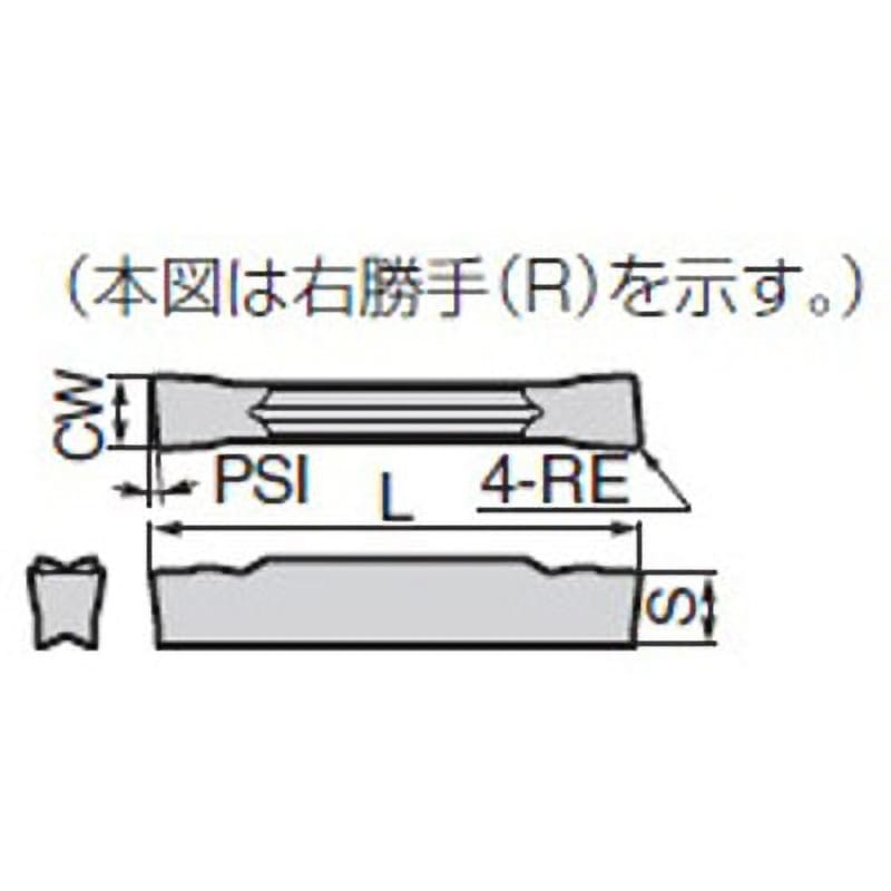 GCMR30003-CF-10 AC1030U インサート (SEC-溝入れバイトGND型用