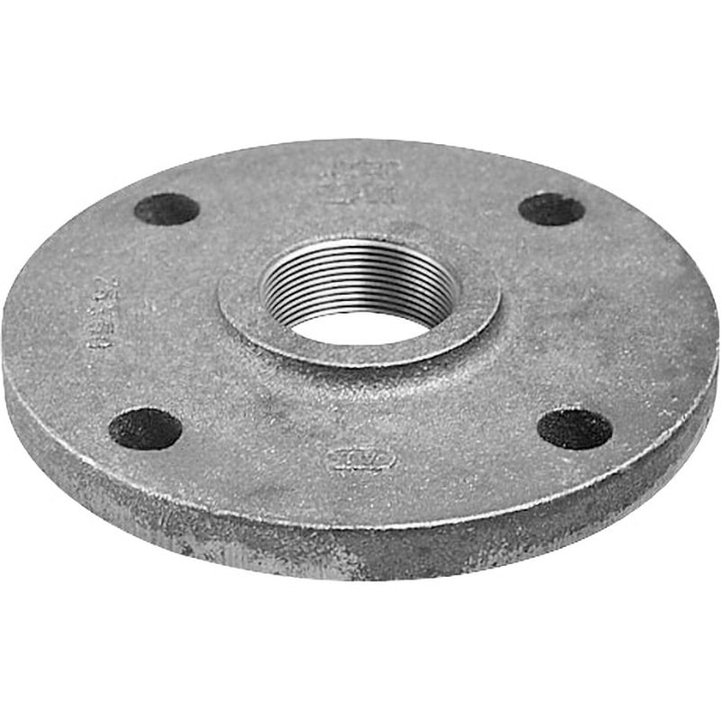 21(黒) 異径上水フランジ JIS FC200 黒 大阪継手バルブ 呼び径125×50