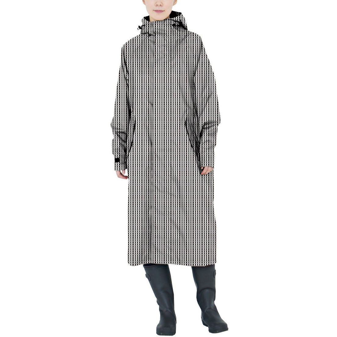 7440 サイクルモードレインコート 7440 カジメイク ギンガム色 サイズM
