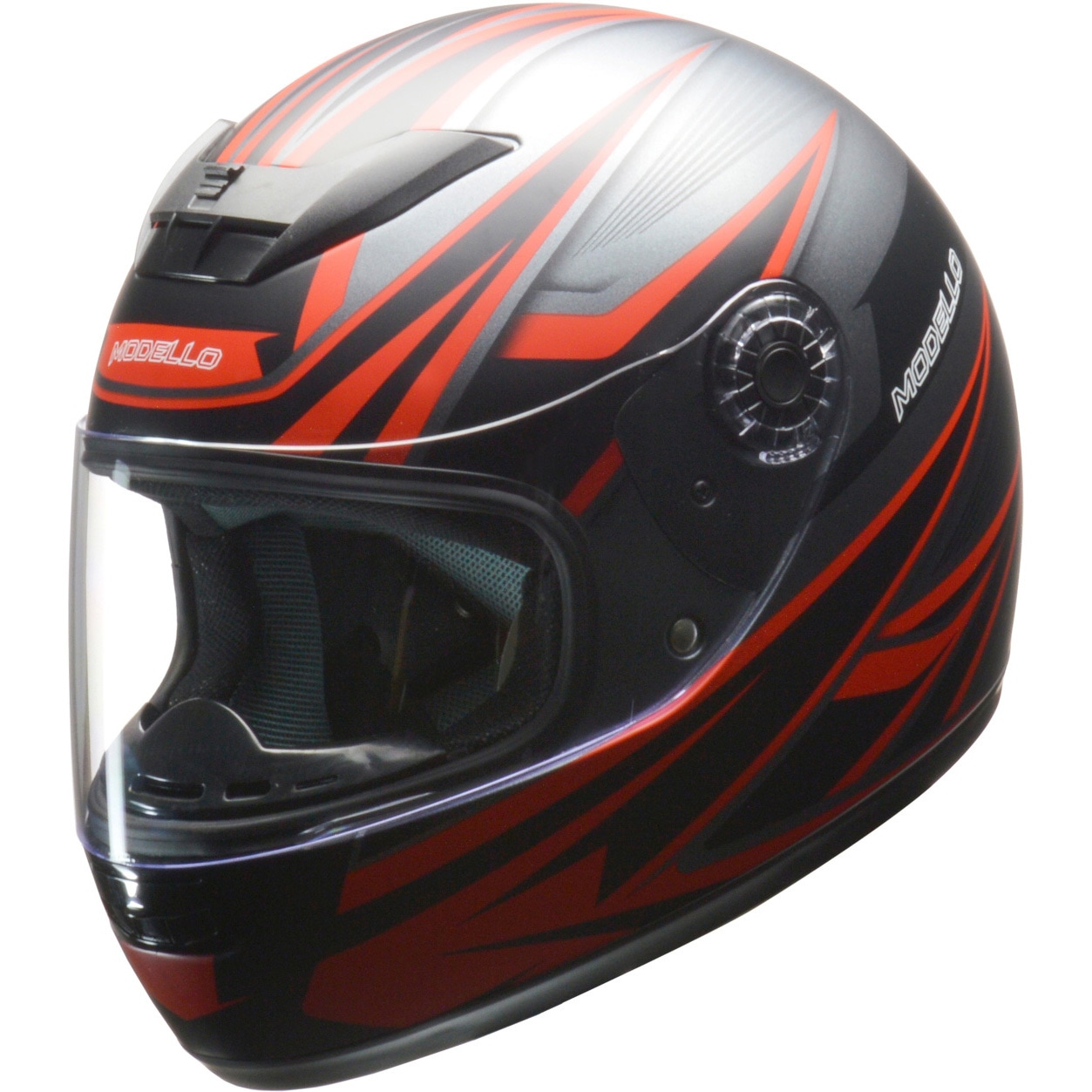 フルフェイスヘルメット MODELLO LEAD(リード工業) マットガンメタ色 フリーサイズ