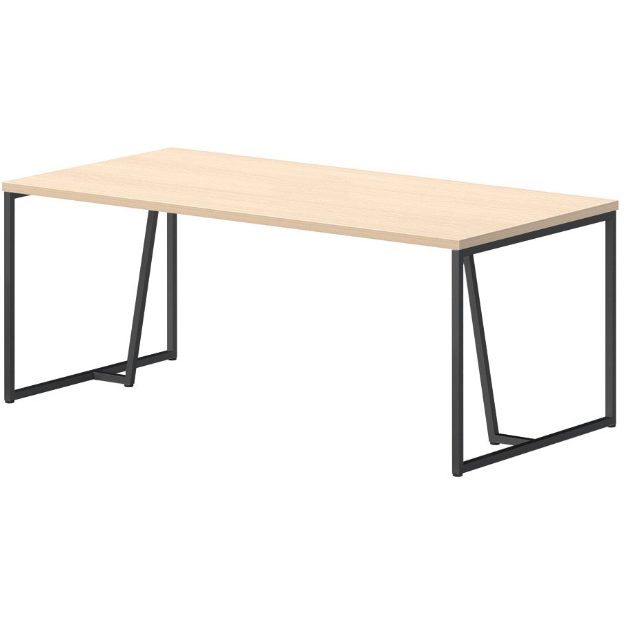 QHY-B1575-LO 会議テーブル ニシキ工業 ライトオーク色 高さ720mm幅1500mm奥行750mm  QHY-B1575-LO 41,587円