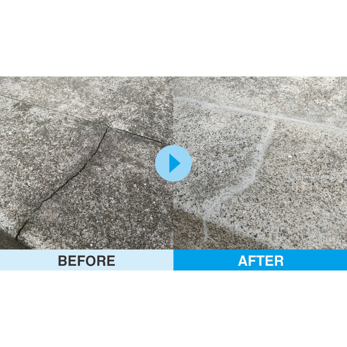 ヒビ割れ低減加工！。 コンクリートひび割れ補修材 クラックイレイザー ヤブ原産業 グレー色