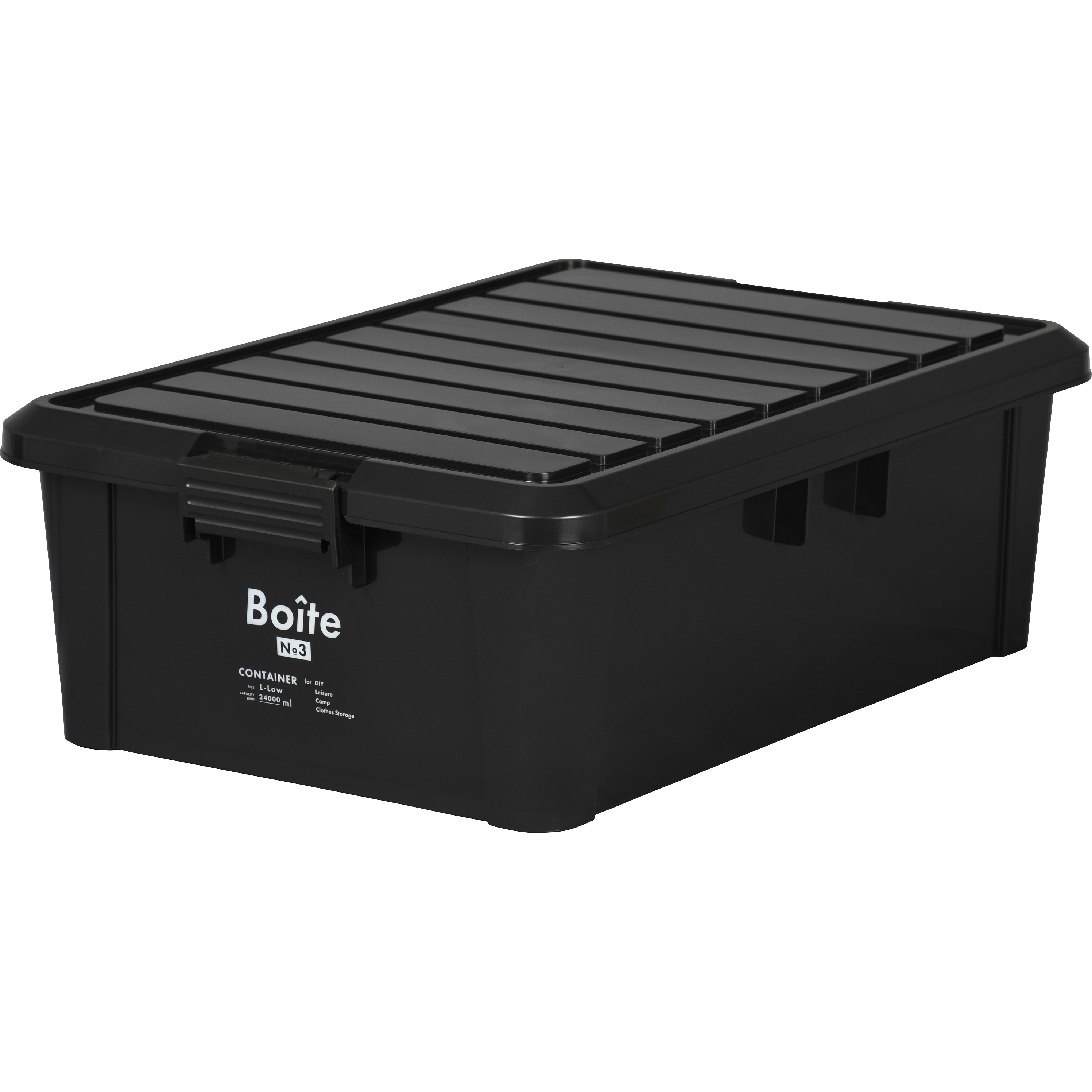 MA-4008 Boiteコンテナ ベストコ 耐荷重50kg ブラック色 外寸(幅