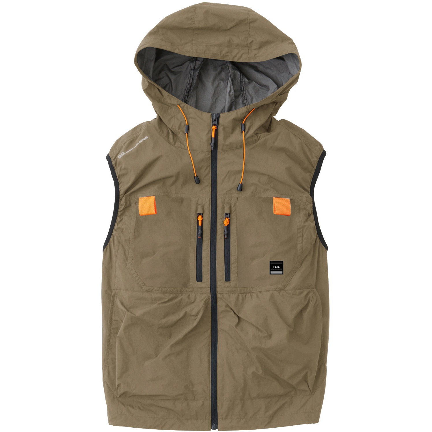 0309-06 EFベスト G.G 服のみ ナイロン100% カーキ色 サイズS  0309-06