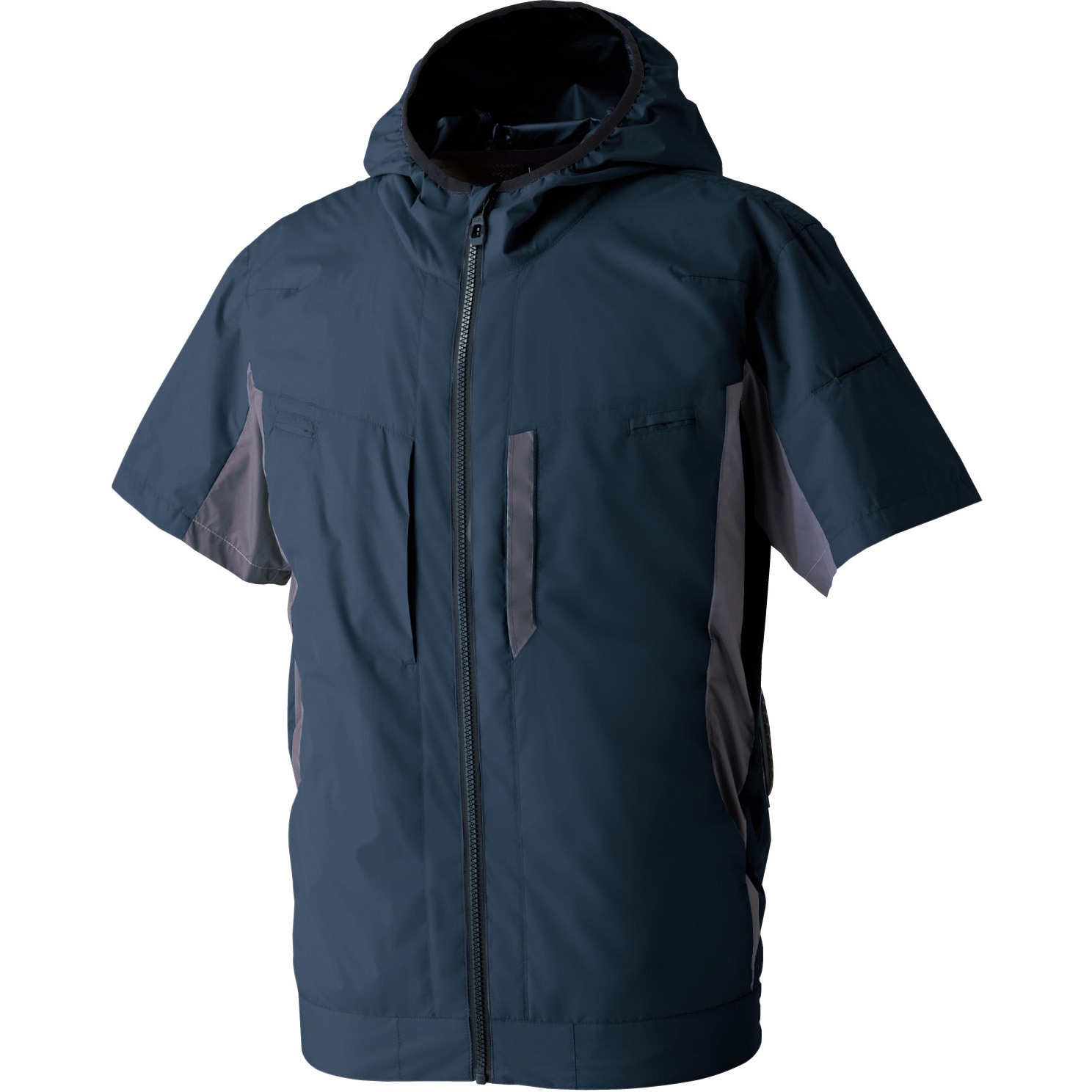 8349-01 EF用半袖ブルゾン 桑和 服のみ ポリエステル100% ネイビー色