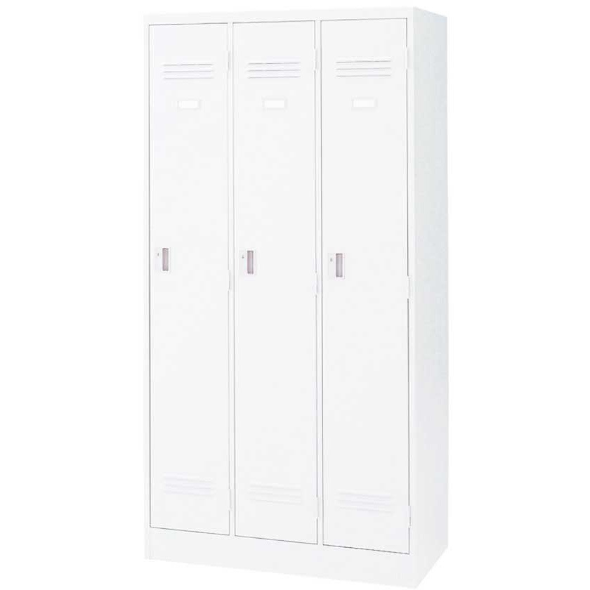 HDJ-0931SSN-W9 J型ロッカー＜配送時組立サービス付＞ イトーキ 組立・設置・取付 3人用 W9/ホワイト色 シリンダー錠   HDJ-0931SSN-W9