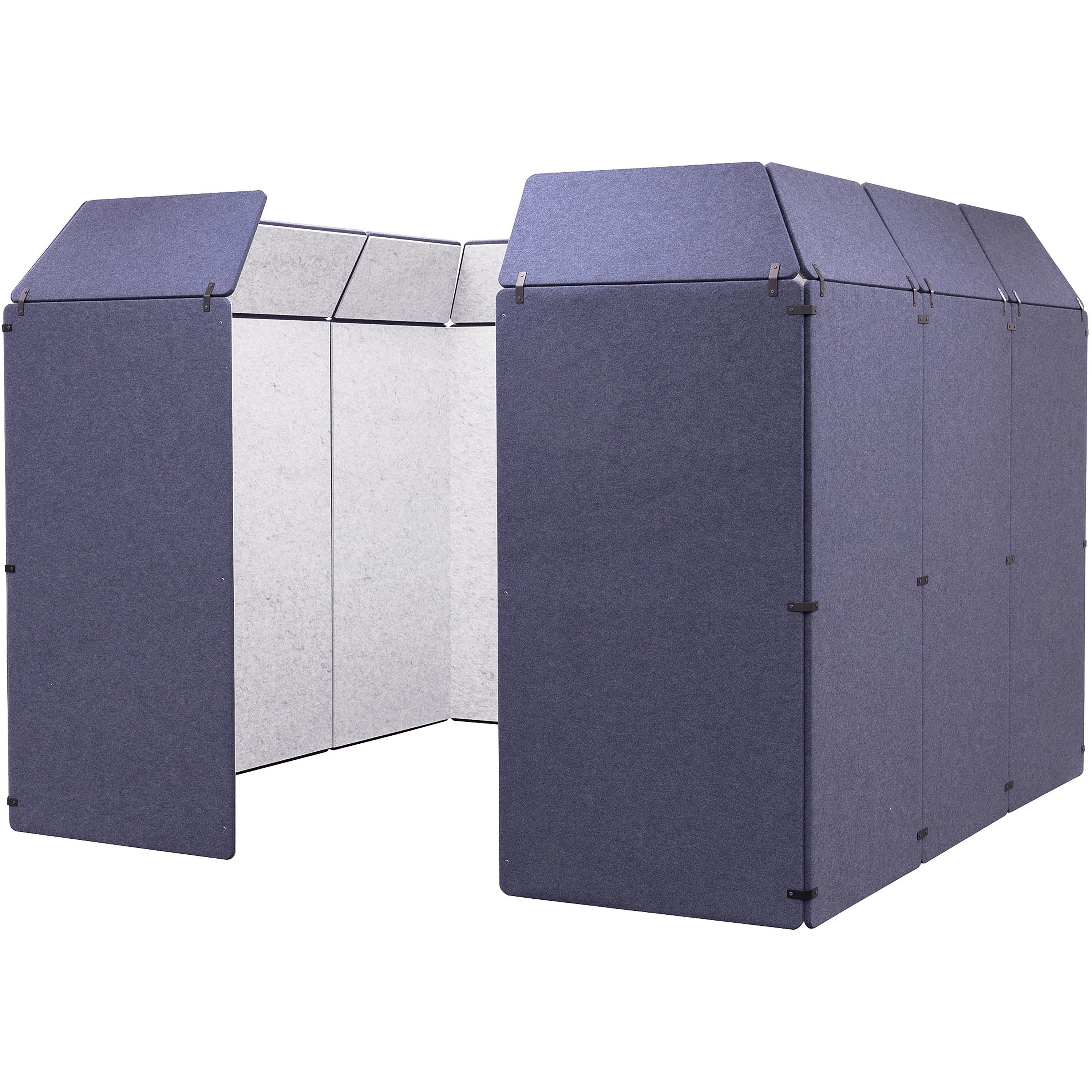 GTEC265 リミュートオフィスパーティション3×3 REMUTE(リミュート) ネイビー色 高さ2158mm 1個(1台) GTEC265