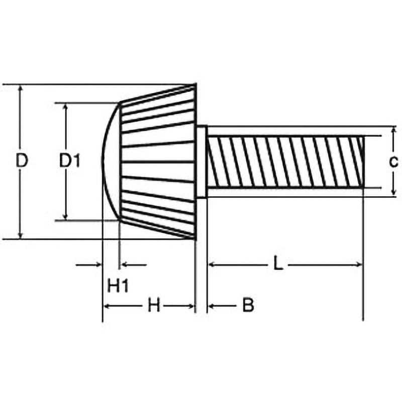 M4×18 黒ユリヤ化粧ねじ No.1(鉄/3価ホワイト)(小箱) 大阪魂 呼びM4長さ18mm 1箱(1000個)