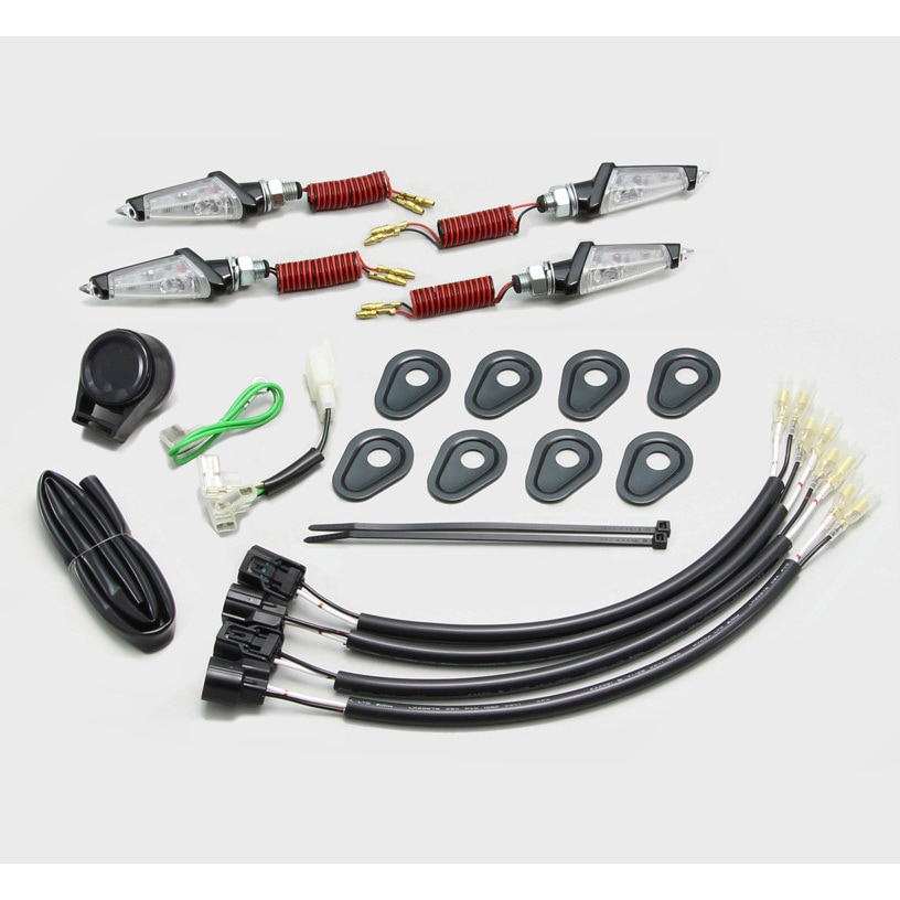 HA5232BC LEDダガーウインカーkit ハリケーン ブラック クリア タイプZ900RS   HA5232BC