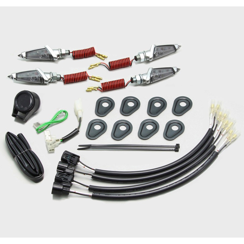 ケラーマンウィンカーz900rs HA5232MS LEDダガーウインカーkit ハリケーン メッキ スモーク タイプ
