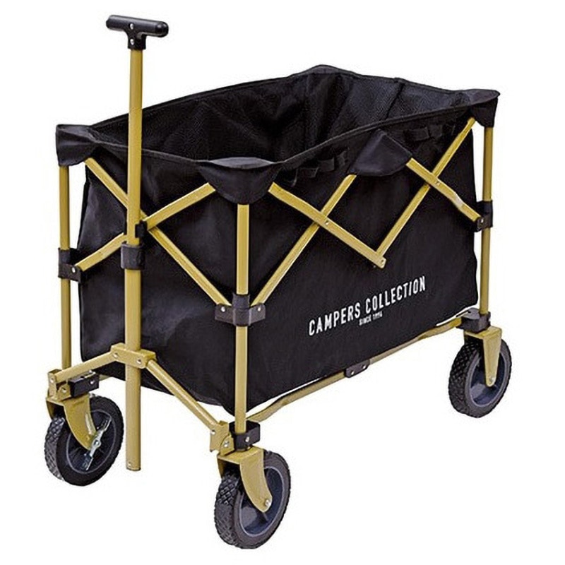 EMMC-80(BK) アウトドアキャリーワゴン YAMAZEN(山善) 耐荷重80kg 容量137L