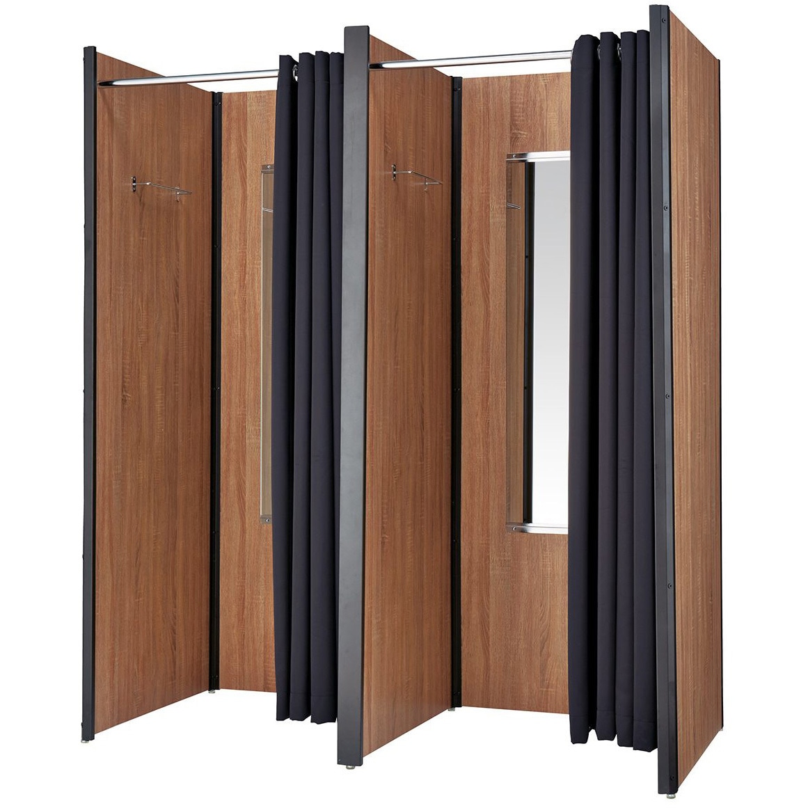 2316-3150 セレクトフィッティングルーム フレーム・ブラック 本体 ストア・エキスプレス 厚さ( 鏡)5mm  2316-3150