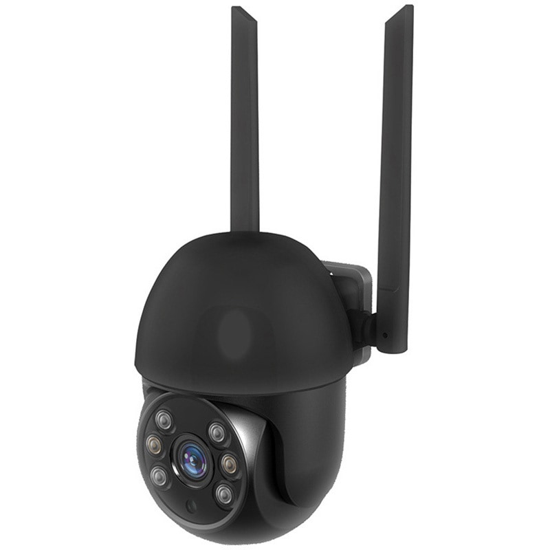 KJ-200 スマートカメラ 防水/首振/高輝度 BK カシムラ ブラック色