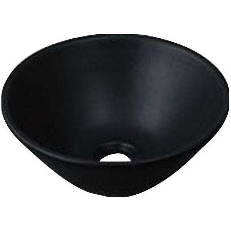 カクダイ 瑠珠 丸型手洗器 墨 493-011-D 493-011-D 丸型手洗器 瑠珠(りょうじゅ) 1個 カクダイ 【通販モノタロウ】