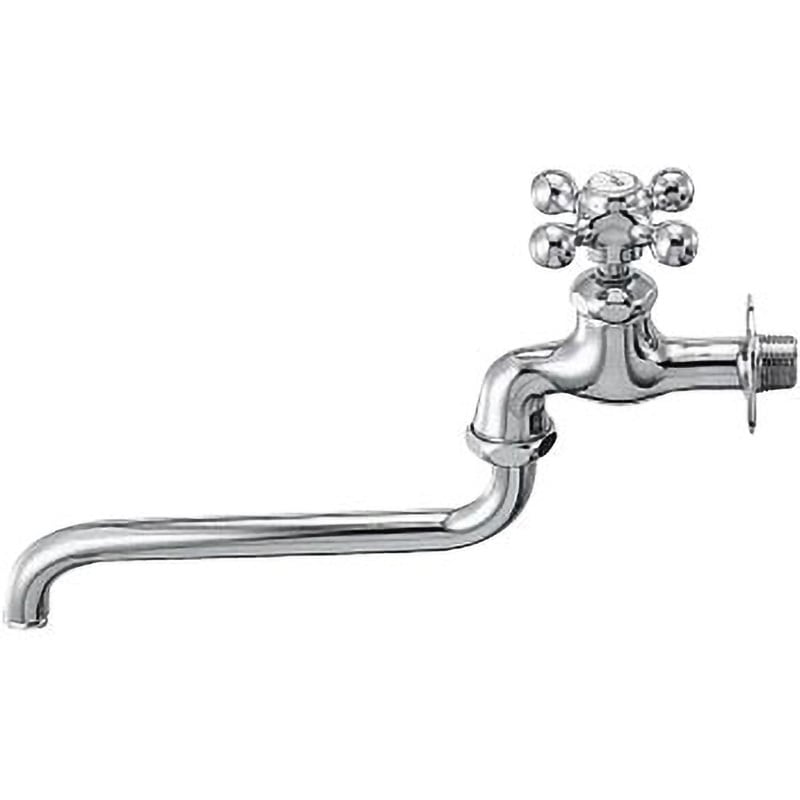 7060F-13 自在水栓 カクダイ 立形 呼び径13mm 十字ハンドル 7060F-13