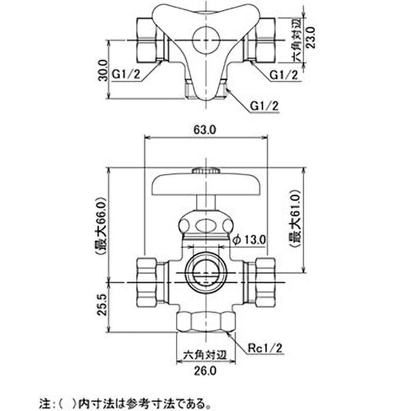 7833 アングル形分岐金具胴体 1個 カクダイ 【通販モノタロウ】 7833 アングル形分岐金具胴体 1個 カクダイ 【通販モノタロウ】